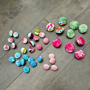 Handmade Push Pins, Decorative Fabric Metal Office Decor Accessories, Bulletin